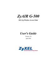 ZyXEL Communications ZyXEL ZyAIR G-500 User Manual