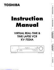Toshiba KV-7024A Instruction Manual