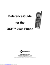 Kyocera 2035 - QCP Cell Phone Reference Manual