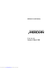 Meridian 519 User Manual