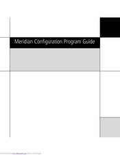 Meridian Configuration Program Configuration Manual