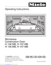 Miele H 137 MB Operating Instructions Manual
