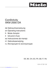 Miele XKM 2000 DA Conn@activity Operating Instructions Manual