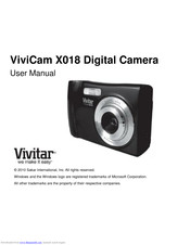 Vivitar Vivicam X018 User Manual