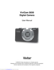 Vivitar ViviCam S830 User Manual