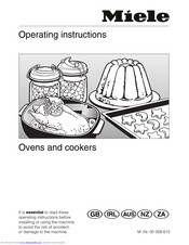 Miele H 250 Operating Instructions Manual