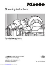 Miele G 640 Operating Instructions Manual