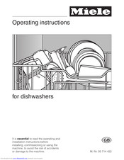 Miele G 641 SC Operating Instructions Manual