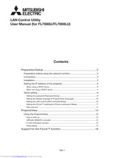 Mitsubishi WL6700U Network Manual