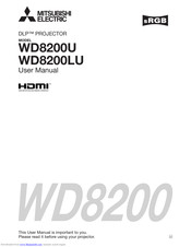 Mitsubishi Electric WD8200U User Manual