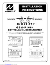 Gemini Gemini GEM-P1664 Installation Instructions Manual