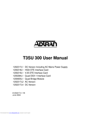 ADTRAN T3SU 300 User Manual