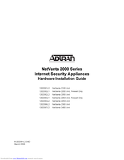 ADTRAN 1202361L2 Hardware Installation Manual