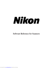 Nikon Scanners Software Reference Manual