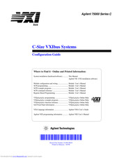 Agilent Technologies C-Size VXIbus Systems Configuration Manual