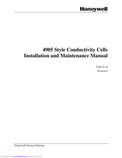 Honeywell 4905 Installation And Maintenance Manual