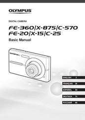 Olympus FE 360 - Digital Camera - Compact Basic Manual