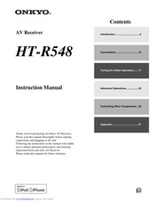Onkyo HTR-548 SERIES Instruction Manual