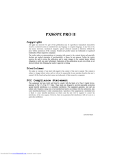 Albatron PX865PE PRO II User Manual