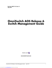 Alcatel-Lucent OmniSwitch AOS Release 6 Manual
