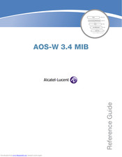 Alcatel-Lucent AOS-W 3.4 MIB Reference Manual