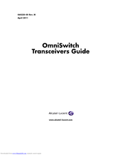 Alcatel-Lucent OmniSwitch 6855* Manual