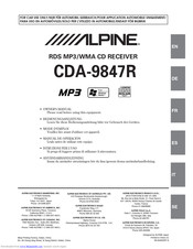 Alpine CDA-9847R Owner's Manual
