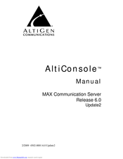 Altigen AltiConsole 6.0 Manual
