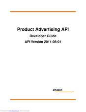 Amazon Product Advertising API Developer's Manual