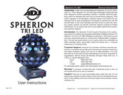 American DJ Spherion Tri LED User Instructions
