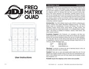 American DJ FREQ Matrix Quad User Instructions