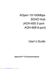 AOpen AOH-605 User Manual