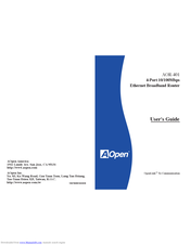 AOpen AOR-401 User Manual