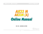 AOpen AK33 M Online Manual