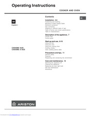 Ariston CX65SM2 X AUS Operating Instructions Manual