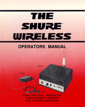 Shure WL83 User Manual