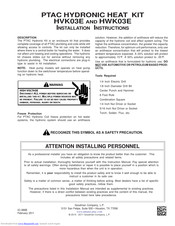Amana HWK03E Installation Instructions Manual