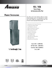 Amana VTC183B-8 Product Specifications