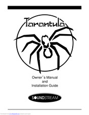 Soundstream Tarantula Amplifier Series Owner's Manual And Installation Manual