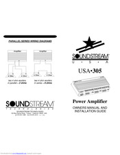 Soundstream USA 305 Owner's Manual And Installation Manual