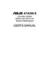 ASUS A7A266-E User Manual