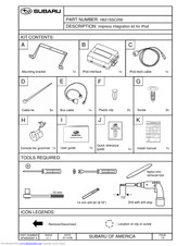 Subaru H621SSC201 User Manual