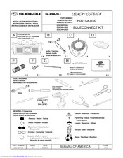 Subaru H001SAJ100 Installation Instructions Manual