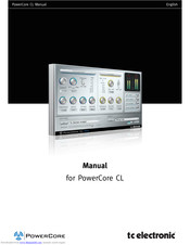 Tc Electronic PowerCore CL Manual