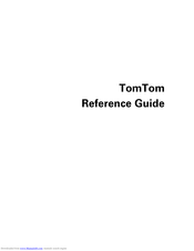 TomTom NAVIGATION SYSTEM Reference Manual