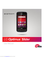 LG Virgin Mobile Optimus Slider User Manual