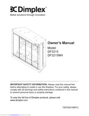 Dimplex DF3215NH Owner's Manual