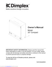 Dimplex COMPACT FIREPLACE Owner's Manual