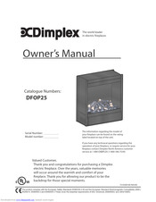 Dimplex DFOP25 Owner's Manual