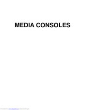 Dimplex MEDIA CONSOLES SERIES Specifications
